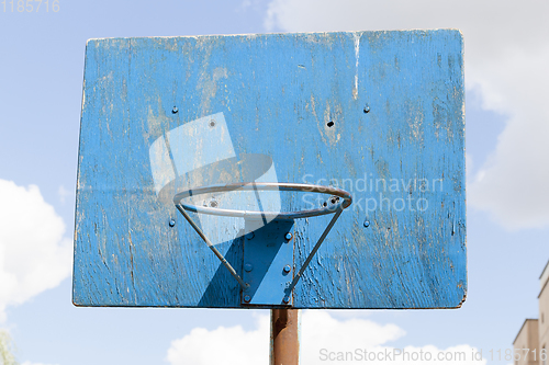 Image of blue basketball ring