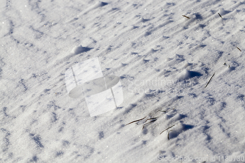 Image of Snow drifts in winter