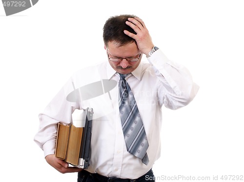 Image of Businessman with pain head