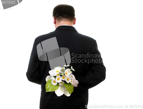 Image of Man with flower