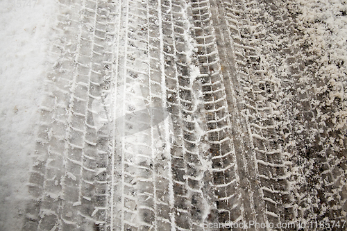 Image of Snow drifts in winter