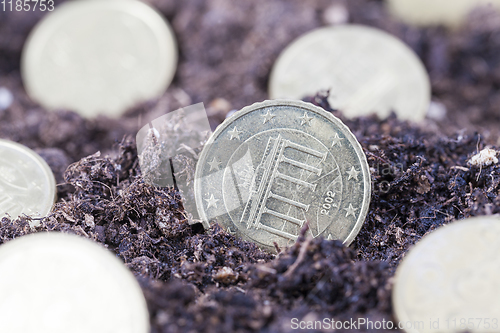 Image of European euro cents