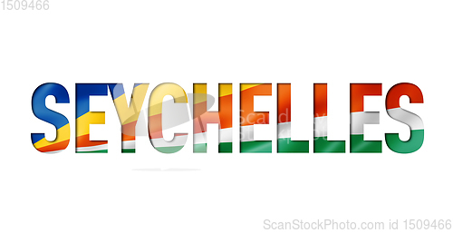 Image of seychelles flag text font