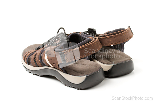 Image of Pair of sport sandals isolated