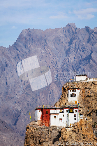 Image of Dhankar gompa monastery . Himachal Pradesh, India