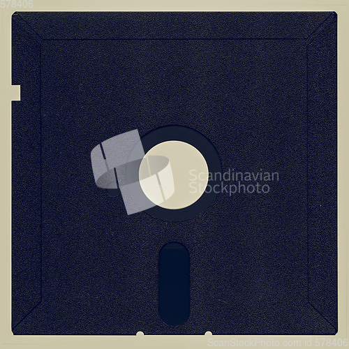 Image of Vintage looking Magnetic diskette