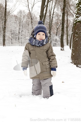 Image of boy in the winter season