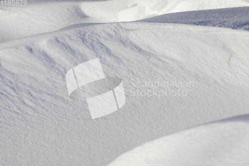 Image of wavy drifts with snow