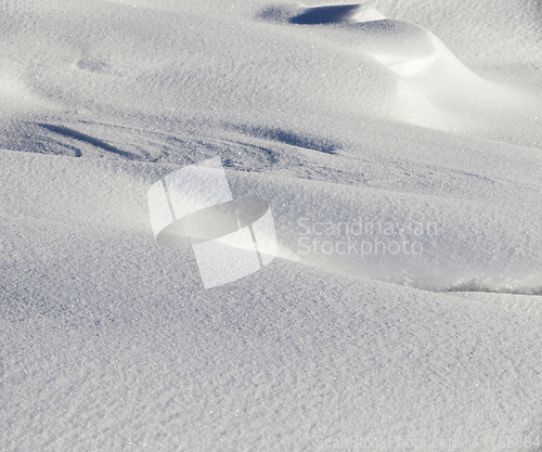 Image of Snowdrifts in winter ,