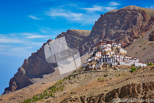 Image of Ki gompa tibetan monastery. Spiti valley, Himachal Pradesh, Indi