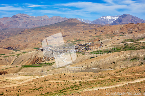 Image of Kibber village in Himalayas, Himachap Pradesh, India