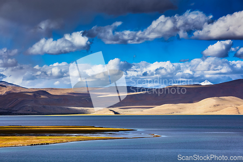 Image of Himalayan mountain lake Tso Moriri, Ladakh