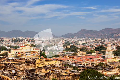 Image of Aerial view of JaipurCity Palace complex. Jaipur, India