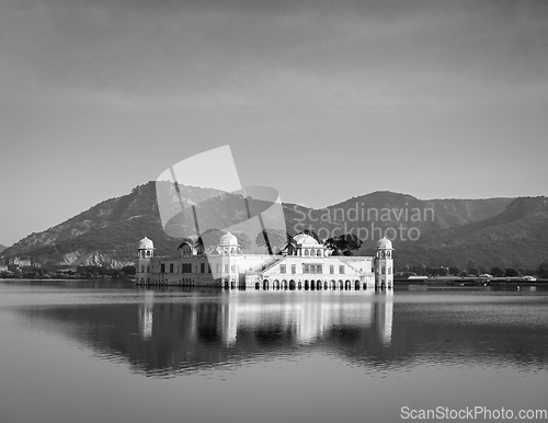 Image of Jal Mahal Water Palace. Jaipur, Rajasthan, India