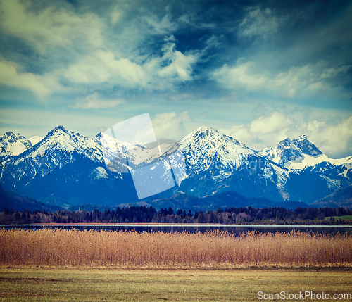 Image of Bavarian Alps countryside landscape