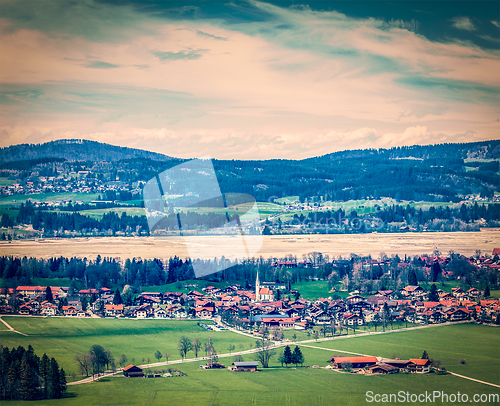 Image of German countryside and village