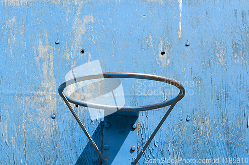 Image of blue basketball ring