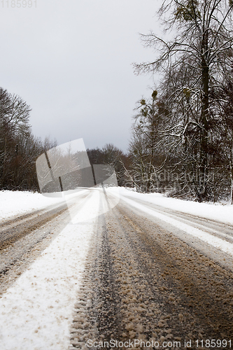 Image of Road under the snow