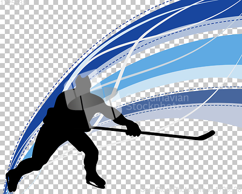 Image of Hockey player silhouette