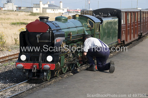 Image of Minature steam train