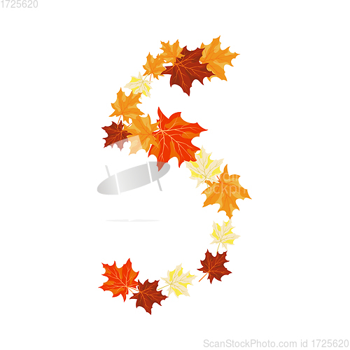 Image of Autumn Maples Leaves Letter