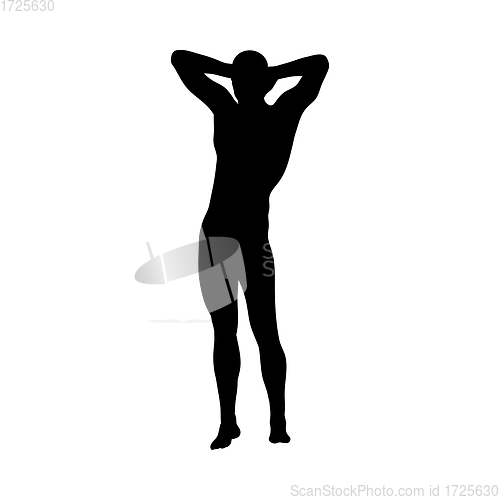 Image of Standing Pose Man Silhouette