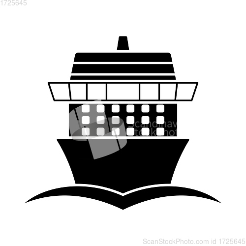 Image of Cruise Liner Icon Front View