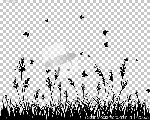 Image of meadow silhouettes