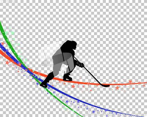 Image of Hockey player silhouette