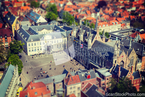 Image of Aerial view of Bruges (Brugge), Belgium