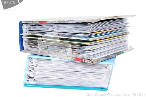 Image of Pile of photoalbums