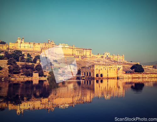 Image of Amer (Amber) fort, Rajasthan, India