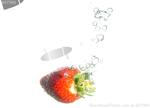 Image of Strawberry splashing