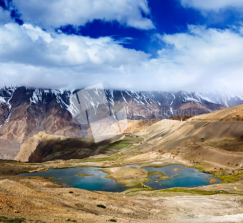 Image of Mountain lakes in Himalayas