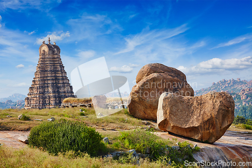 Image of Virupaksha Temple. Hampi, Karnataka, India