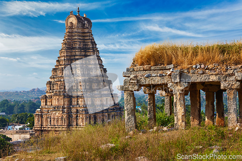 Image of Virupaksha Temple. Hampi, Karnataka, India