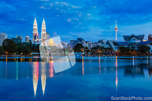 Image of Kuala Lumpur skyline with