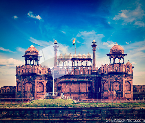 Image of Red Fort (Lal Qila). Delhi, India