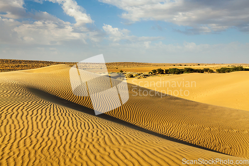 Image of Dunes of Thar Desert, Rajasthan, India