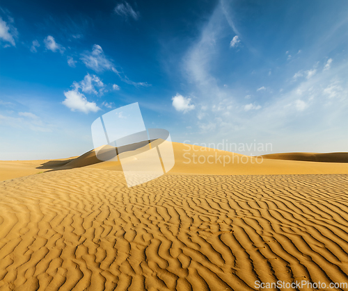 Image of Dunes of Thar Desert, Rajasthan, India