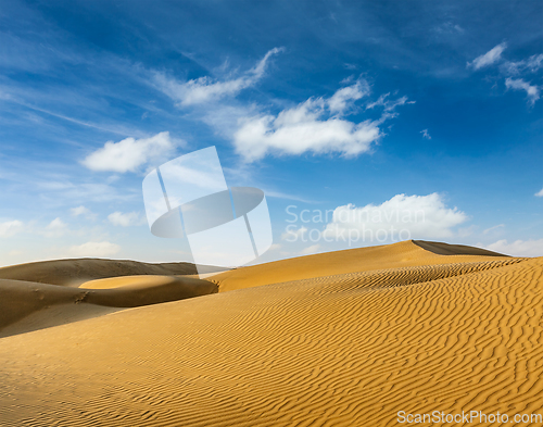 Image of Dunes of Thar Desert, Rajasthan, India