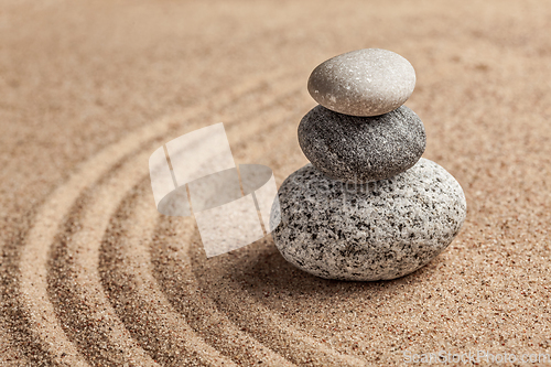 Image of Japanese Zen stone garden