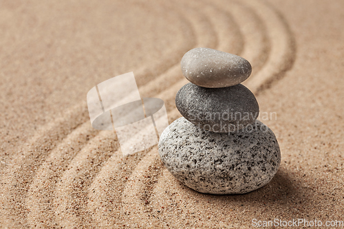 Image of Japanese Zen stone garden