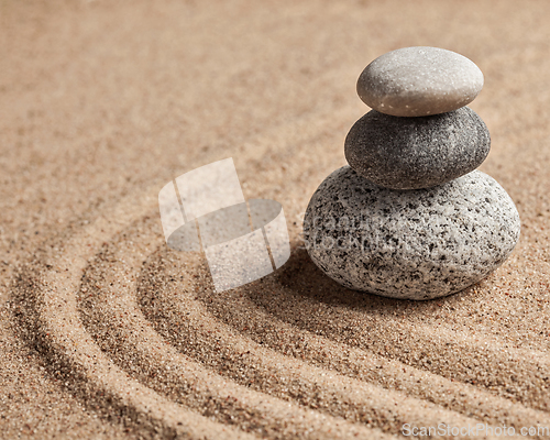 Image of Japanese Zen stone garden