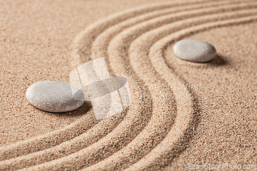 Image of Japanese Zen stone garden