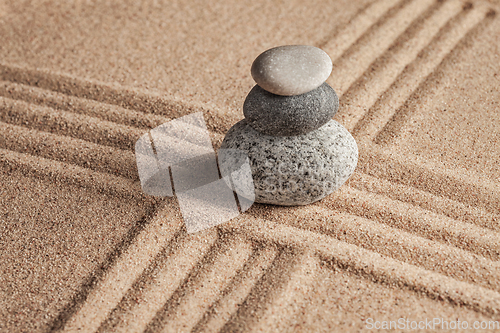 Image of Japanese Zen stone garden