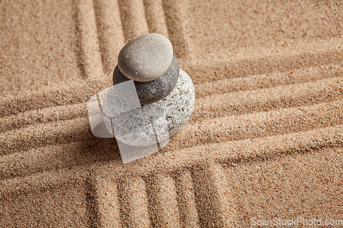 Image of Japanese Zen stone garden