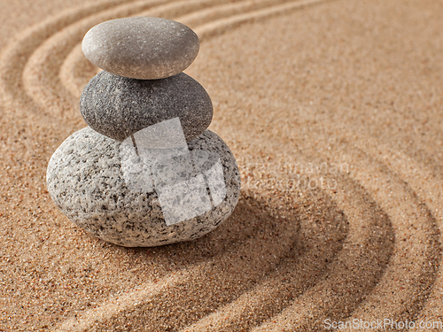 Image of Japanese Zen stone garden