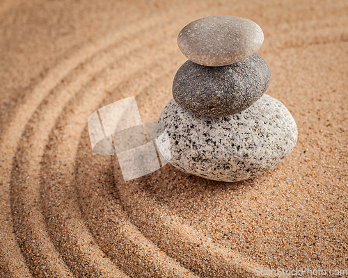 Image of Japanese Zen stone garden