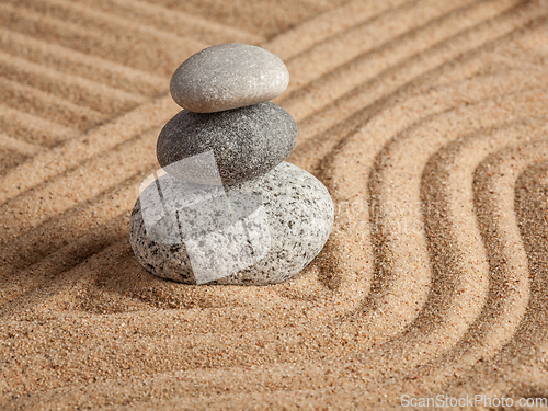 Image of Japanese Zen stone garden